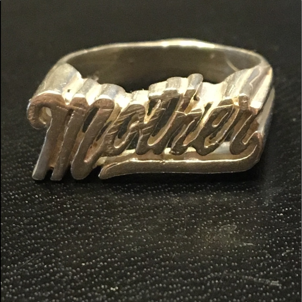 Mother Ring Size 5.5 Legitimate Sterling Silver